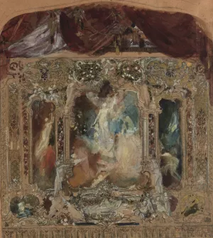 Entwurf fur den Theatervorhang in Reichenberg by Gustav Klimt Oil Painting
