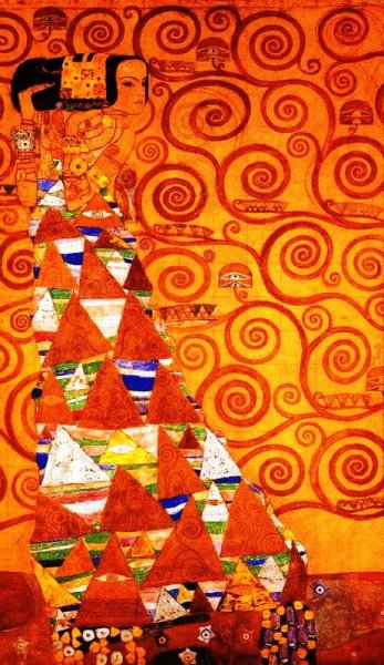 Expectation by Gustav Klimt - Hand-Painted Oil Painting Reproduction