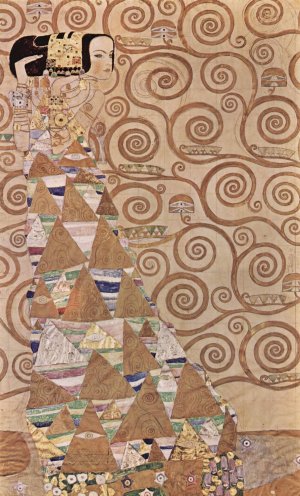 Expectation by Gustav Klimt Oil Painting