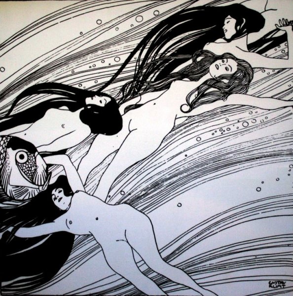 Fishblood by Gustav Klimt - Hand-Painted Oil Painting Reproduction