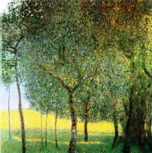 Fruit Trees by Gustav Klimt Oil Painting