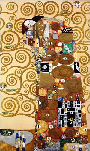 Fulfillment painting by Gustav Klimt