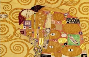 Fulfillment (Detail) by Gustav Klimt - Oil Painting Reproduction