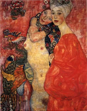 Girl-Friends painting by Gustav Klimt