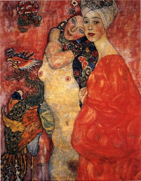Main Product Photo of Girl-Friends Painting by Gustav Klimt