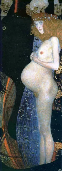 Hope l by Gustav Klimt Oil Painting