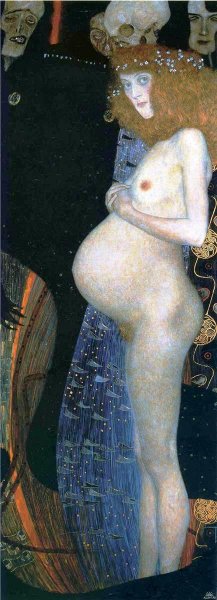 Main Product Photo of Hope l Painting by Gustav Klimt