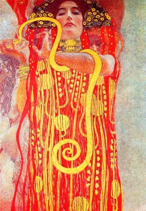Hygieia by Gustav Klimt - Oil Painting Reproduction