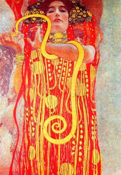 Main Product Photo of Hygieia Painting by Gustav Klimt