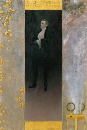 Josef Lewinsky als Carlos in Clavigo by Gustav Klimt Oil Painting