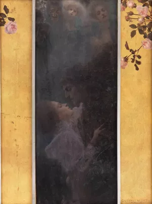 Liebe by Gustav Klimt Oil Painting