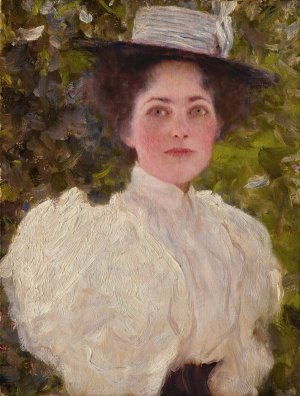 Madchen im grunen by Gustav Klimt Oil Painting