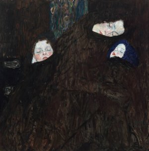 Mother with two children by Gustav Klimt Oil Painting