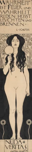 Nuda Veritas by Gustav Klimt Oil Painting