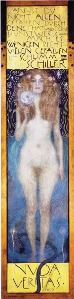 Nuda Veritas by Gustav Klimt Oil Painting