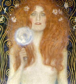 Nude Veritas by Gustav Klimt Oil Painting