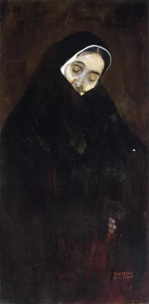 Old Woman Oil painting by Gustav Klimt
