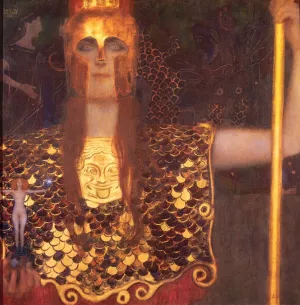 Pallas Athene by Gustav Klimt - Oil Painting Reproduction