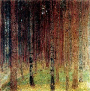 Pine Forest by Gustav Klimt Oil Painting