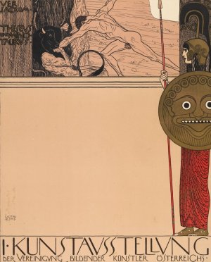 Plakat der 1. Ausstellung der Secession by Gustav Klimt Oil Painting