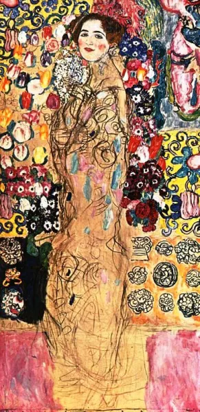 Portrait of a Lady 4 by Gustav Klimt Oil Painting