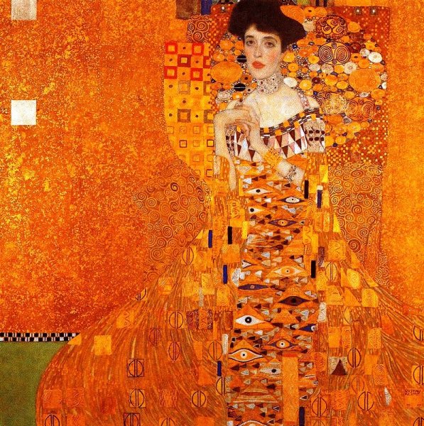 Portrait of Adele Bloch-Bauer I by Gustav Klimt - Hand-Painted Oil Painting Reproduction