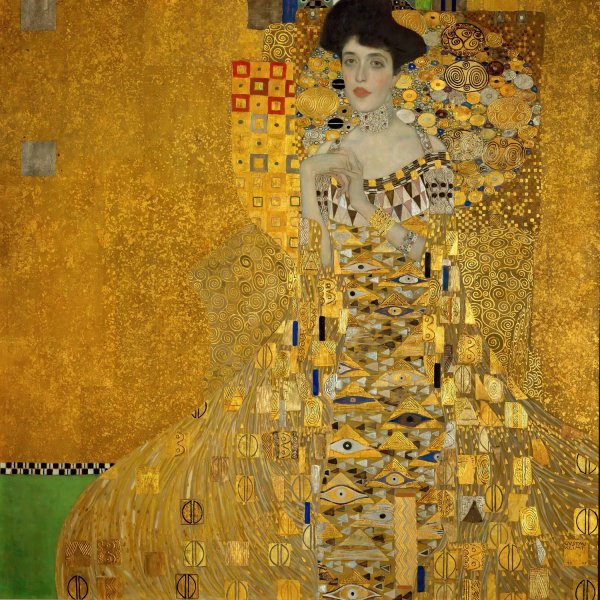 Portrait of Adele Bloch-Bauer I  by Gustav Klimt - Hand-Painted Oil Painting Reproduction