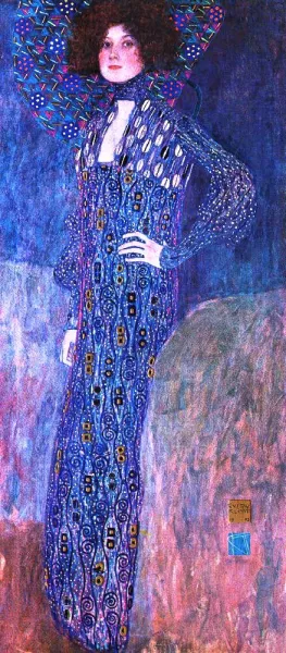 Portrait of Emilie Floge painting by Gustav Klimt