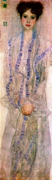 Portrait of Gertha Felssovanyi by Gustav Klimt - Hand-Painted Oil Painting Reproduction