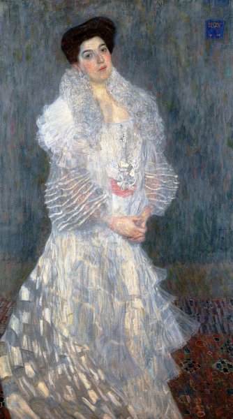 Portrait of Hermine Gallia by Gustav Klimt - Hand-Painted Oil Painting Reproduction