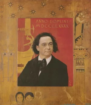 Portrait of Josef Pembaur by Gustav Klimt Oil Painting