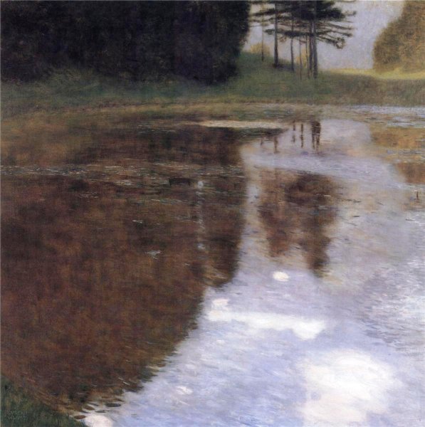 Main Product Photo of Quiet Pond in the Park of Appeal Painting by Gustav Klimt