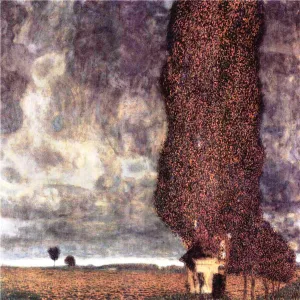 The Big Poplar II by Gustav Klimt Oil Painting