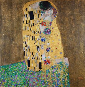 The Kiss by Gustav Klimt Oil Painting