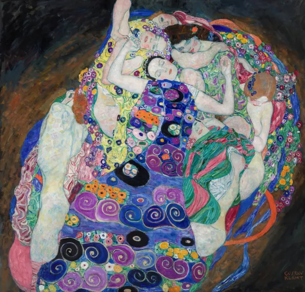 油絵　クリムト　複製画　The Maiden The Maiden by Gustav Klimt Oil Painting Reproduction For Sale