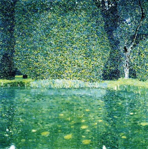 The Park of Schloss Kammer am Attersee by Gustav Klimt - Hand-Painted Oil Painting Reproduction