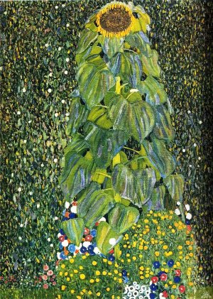 The Sunflower by Gustav Klimt Oil Painting