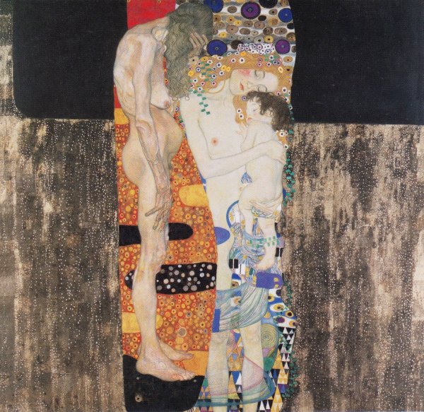 The Three Ages of the Woman  by Gustav Klimt - Hand-Painted Oil Painting Reproduction