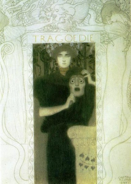 Main Product Photo of Tragedy Painting by Gustav Klimt