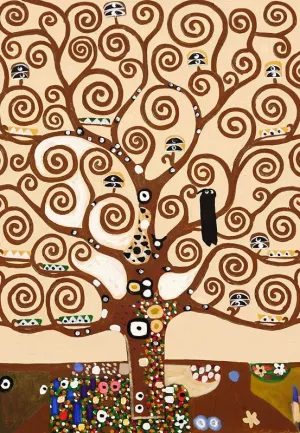 Tree of Life 2 (Center Detail) Oil painting by Gustav Klimt