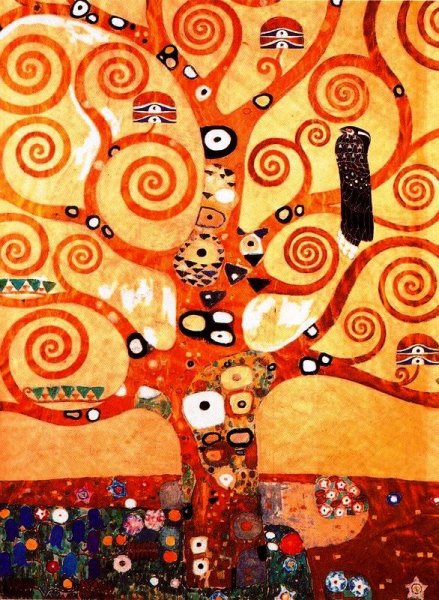 Main Product Photo of Tree of Life, Central Section, Pattern for Stoclet Frieze Painting by Gustav Klimt