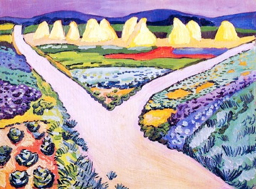 Vegetable Fields by Gustav Klimt - Hand-Painted Oil Painting Reproduction