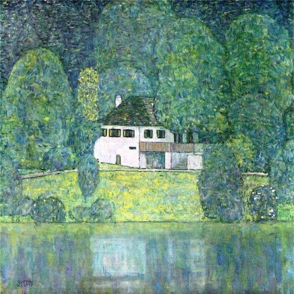Water Castle by Gustav Klimt - Hand-Painted Oil Painting Reproduction