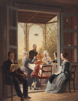 Parti fra Sophiehoj ved Gisselfeldt by Gustav Theodor Wegener Oil Painting
