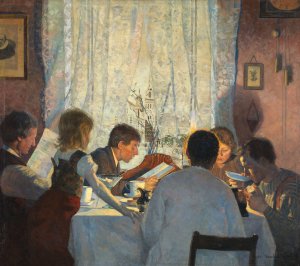 Painting by Gustav Wentzel Oil Painting