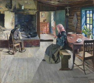 The retired Farmers by Gustav Wentzel Oil Painting
