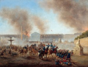 episode de la Commune, place de la Concorde by Gustave Boulanger Oil Painting