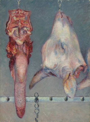 Calf's Head and Ox Tongue by Gustave Caillebotte Oil Painting