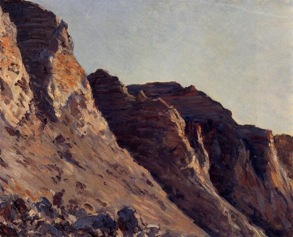 Main Product Photo of Cliff at Villers-sur-Mer Painting by Gustave Caillebotte