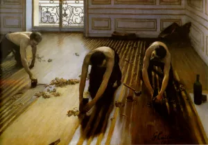 Floor Strippers painting by Gustave Caillebotte